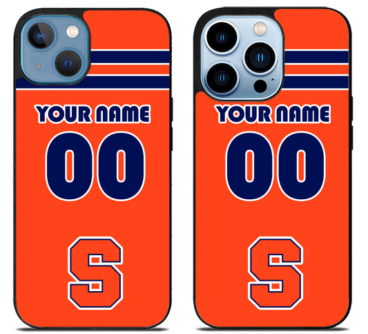 Custom Personalized Syracuse Orange iPhone 13 | 13 Mini | 13 Pro | 13 Pro Max Case