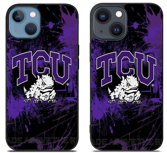 TCU Horned Frogs Artwork iPhone 15 | iPhone 15 Plus Case