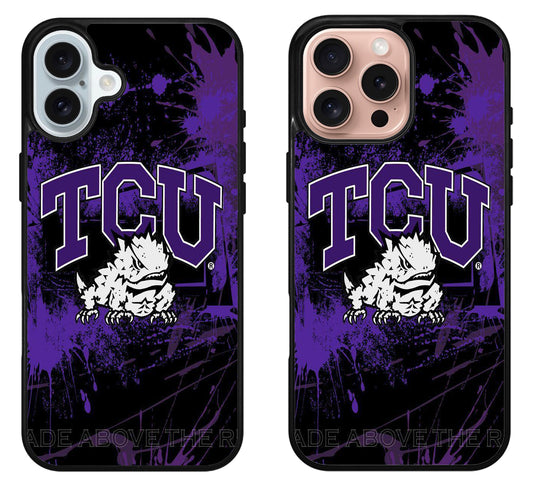 TCU Horned Frogs Artwork iPhone 16 | 16 Plus | 16 Pro | 16 Pro Max Case