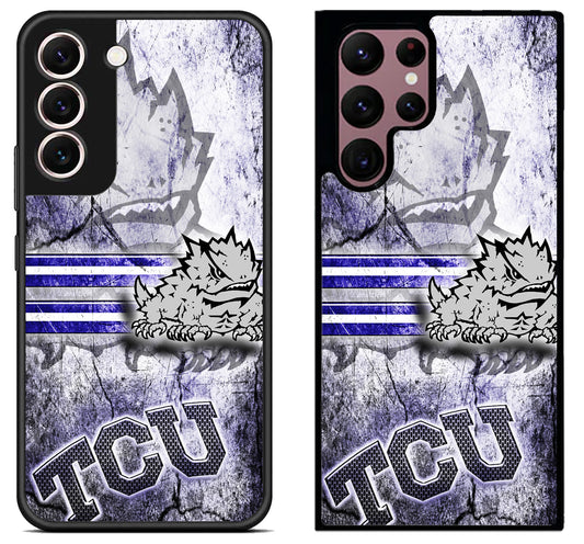 TCU Horned Frogs Background Samsung Galaxy S22 | S22+ | S22 Ultra Case