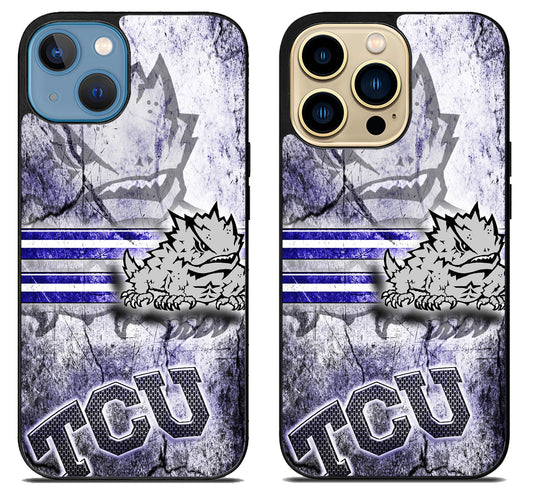 TCU Horned Frogs Background iPhone 14 | 14 Plus | 14 Pro | 14 Pro Max Case