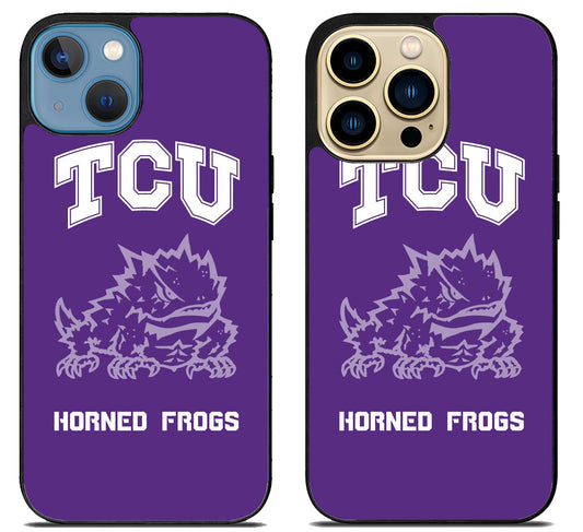 TCU Horned Frogs Cover iPhone 14 | 14 Plus | 14 Pro | 14 Pro Max Case
