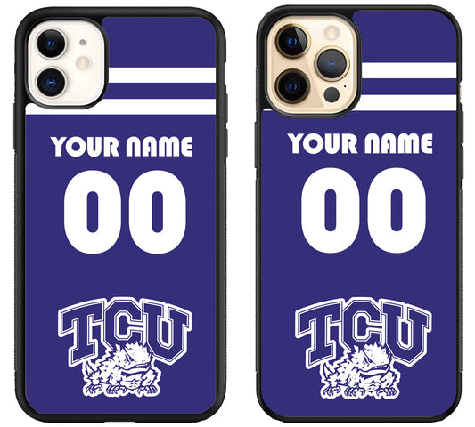 Custom Personalized TCU Horned Frogs iPhone 12 | 12 Mini | 12 Pro | 12 Pro Max Case