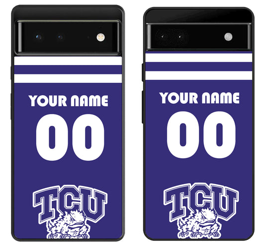 Custom Personalized TCU Horned Frogs Google Pixel 6 | 6A | 6 Pro Case