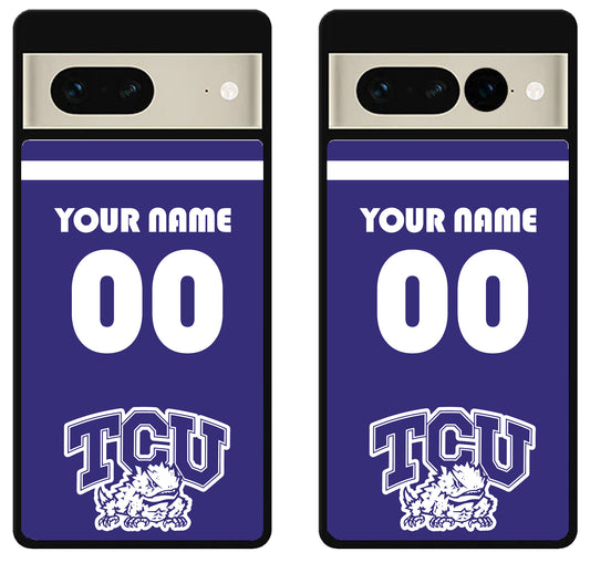 Custom Personalized TCU Horned Frogs Google Pixel 7 | 7 Pro Case