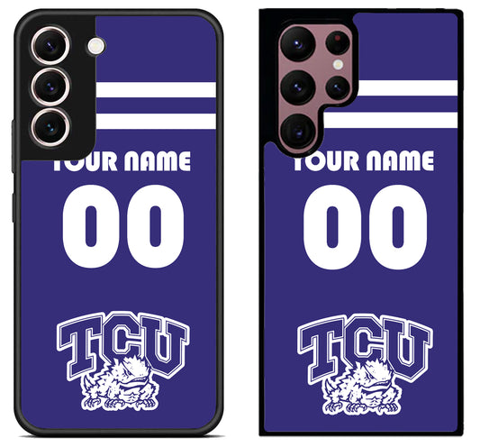 Custom Personalized TCU Horned Frogs Samsung Galaxy S22 | S22+ | S22 Ultra Case