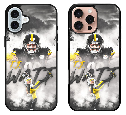 TJ Watt Pittsburgh Steelers Cool iPhone 16 | 16 Plus | 16 Pro | 16 Pro Max Case