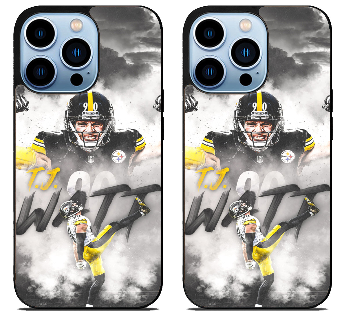 TJ Watt Pittsburgh Steelers Cool iPhone 15 Pro | iPhone 15 Pro Max Case