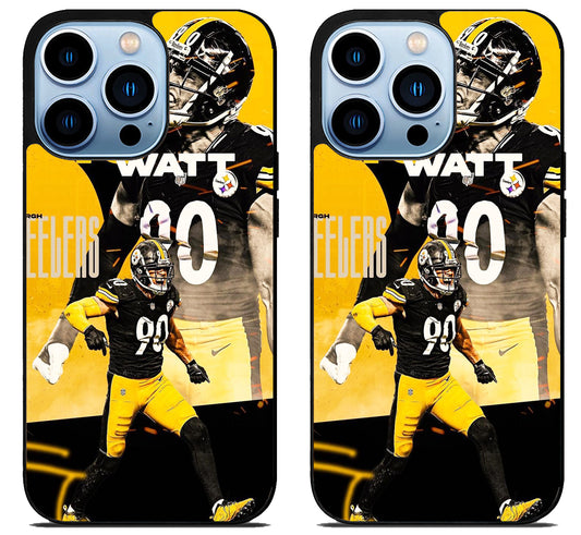 TJ Watt Pittsburgh Steelers Cover iPhone 15 Pro | iPhone 15 Pro Max Case