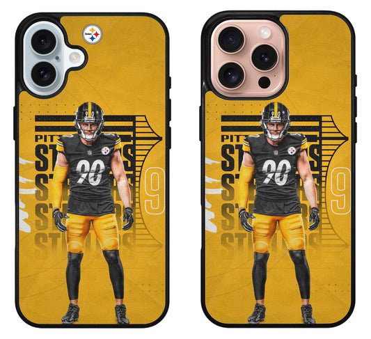 TJ Watt Pittsburgh Steelers Cover Style iPhone 16 | 16 Plus | 16 Pro | 16 Pro Max Case