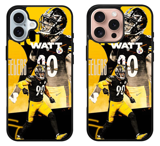 TJ Watt Pittsburgh Steelers Cover iPhone 16 | 16 Plus | 16 Pro | 16 Pro Max Case