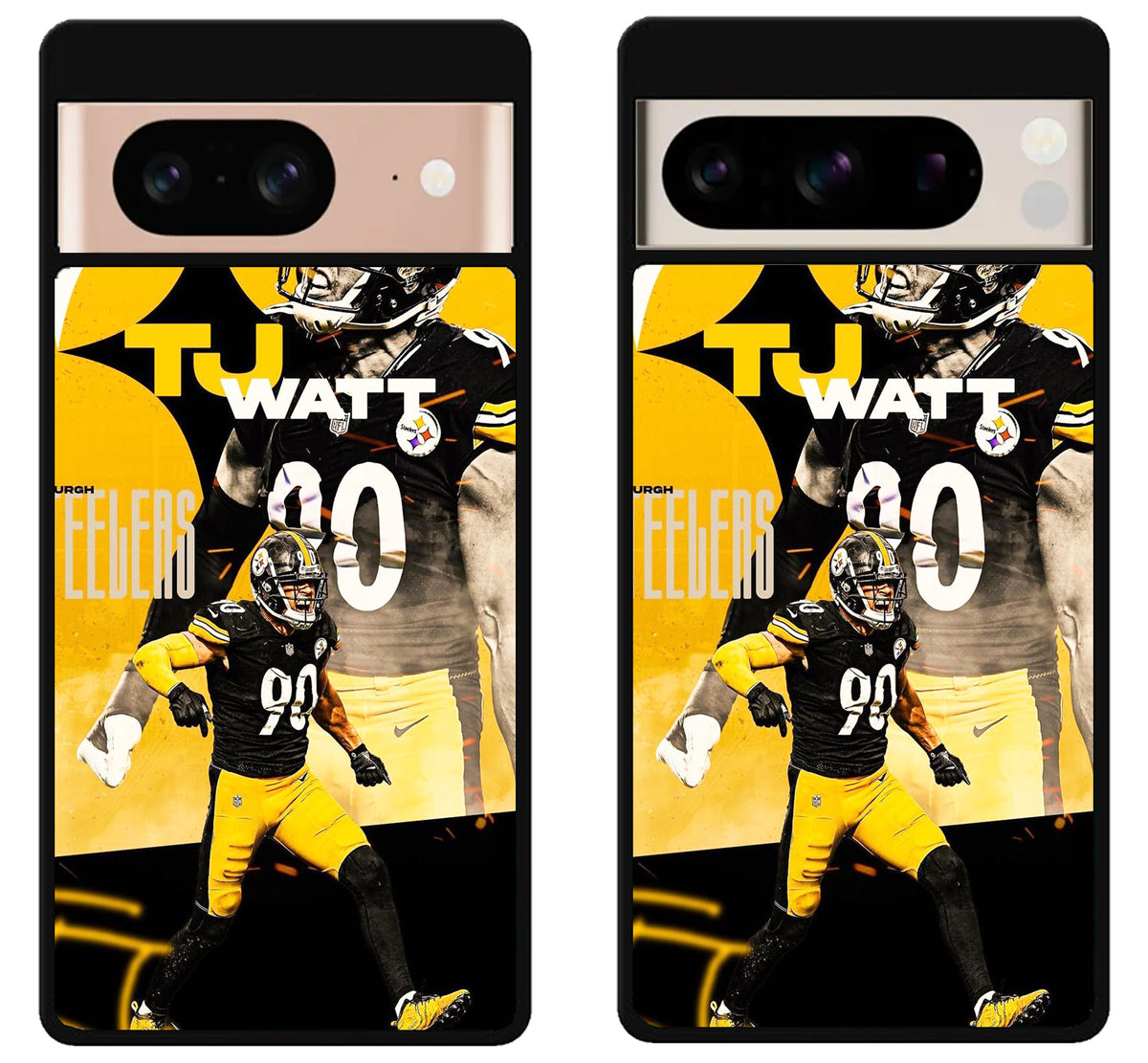 TJ Watt Pittsburgh Steelers Cover Google Pixel 8 | 8 Pro Case