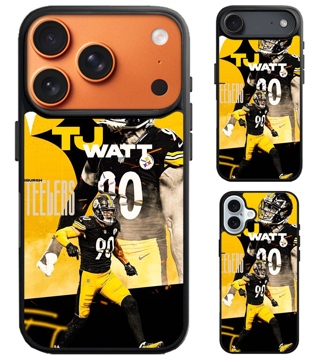 TJ Watt Pittsburgh Steelers Cover iPhone Air | iPhone 17 | 17 Pro | 17 Pro Max Case