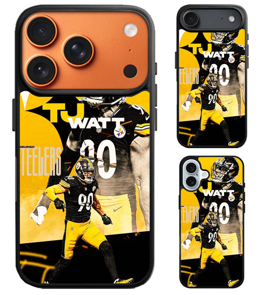 TJ Watt Pittsburgh Steelers Cover iPhone Air | iPhone 17 | 17 Pro | 17 Pro Max Case