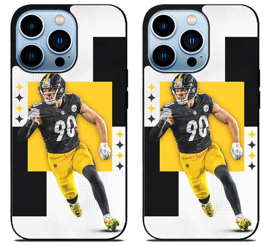 TJ Watt Pittsburgh Steelers Football iPhone 15 Pro | iPhone 15 Pro Max Case