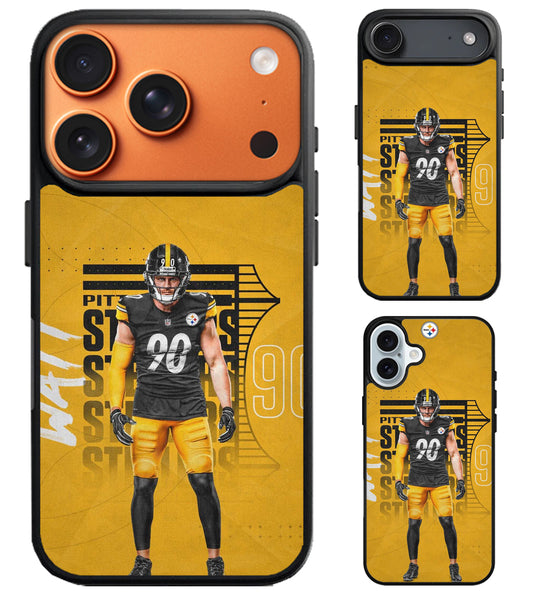 TJ Watt Pittsburgh Steelers Style iPhone Air | iPhone 17 | 17 Pro | 17 Pro Max Case