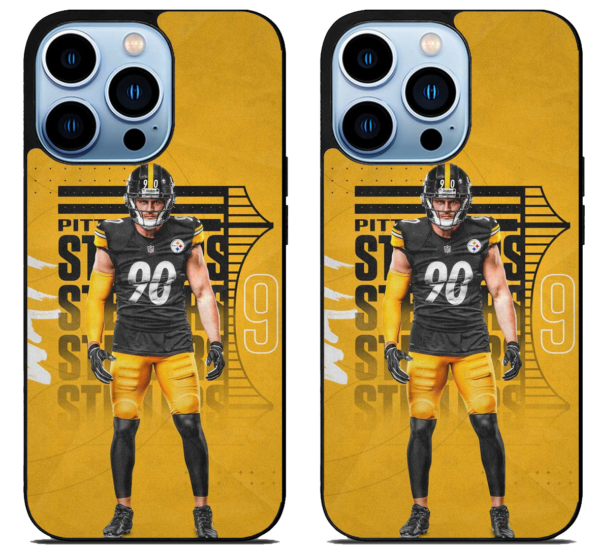 TJ Watt Pittsburgh Steelers Style iPhone 15 Pro | iPhone 15 Pro Max Case