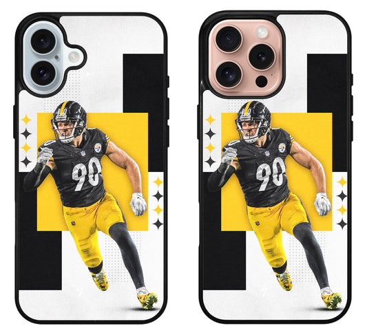 TJ Watt Pittsburgh Steelers Wallpaper iPhone 16 | 16 Plus | 16 Pro | 16 Pro Max Case