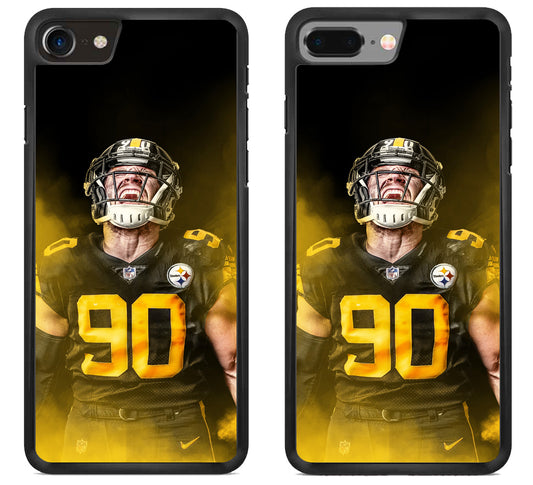 TJ Watt Pittsburgh Steelers Wallpaper iPhone 8 | 8 Plus Case