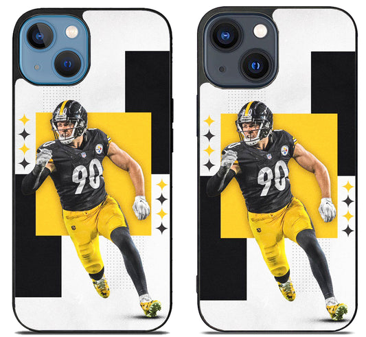 TJ Watt Pittsburgh Steelers Wallpaper iPhone 15 | iPhone 15 Plus Case