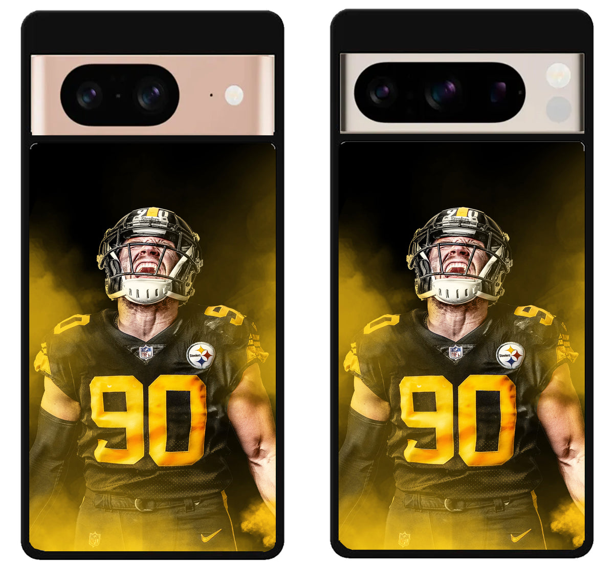 TJ Watt Pittsburgh Steelers Wallpaper Google Pixel 8 | 8 Pro Case
