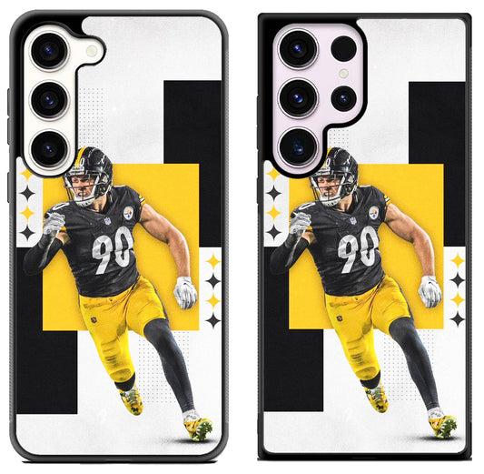 TJ Watt Pittsburgh Steelers Wallpaper Samsung Galaxy S23 | S23+ | S23 Ultra Case