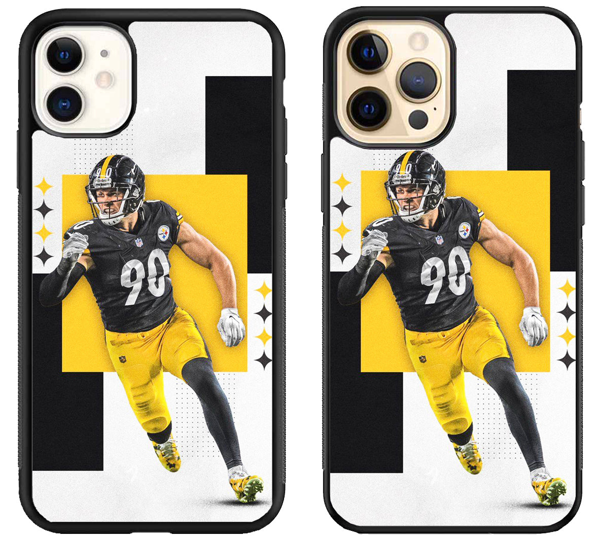 TJ Watt Pittsburgh Steelers Wallpaper iPhone 12 | 12 Mini | 12 Pro | 12 Pro Max Case