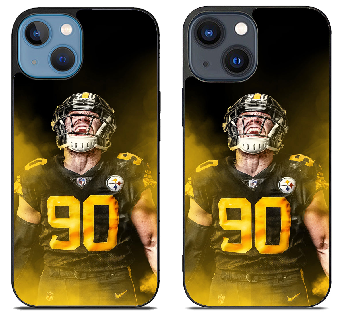 TJ Watt Pittsburgh Steelers Wallpaper iPhone 15 | iPhone 15 Plus Case