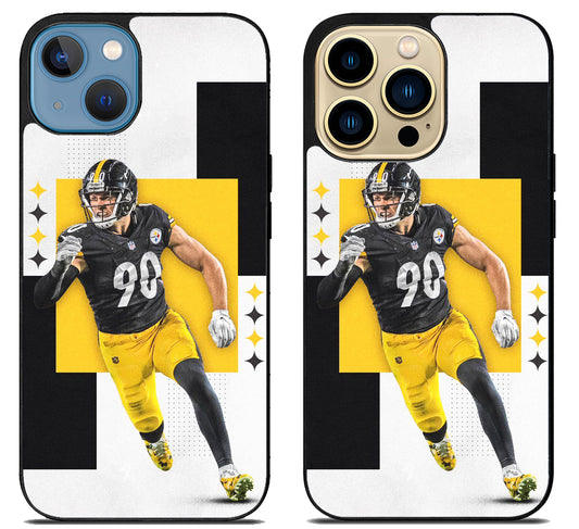TJ Watt Pittsburgh Steelers Wallpaper iPhone 14 | 14 Plus | 14 Pro | 14 Pro Max Case