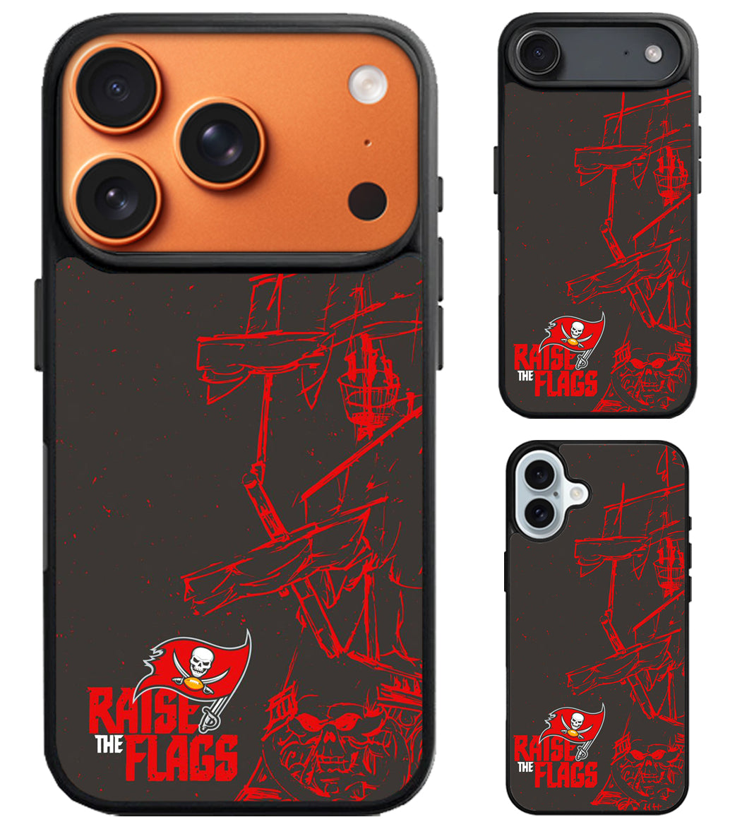 Tampa Bay Buccaneers Raise The Flags iPhone Air | iPhone 17 | 17 Pro | 17 Pro Max Case