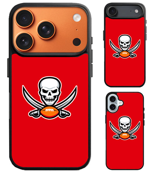 Tampa Bay Buccaneers Red Football iPhone Air | iPhone 17 | 17 Pro | 17 Pro Max Case
