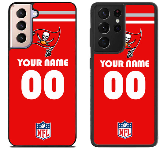 Custom Personalized Tampa Bay Buccaneers NFL Samsung Galaxy S21 | S21 FE | S21+ | S21 Ultra Case