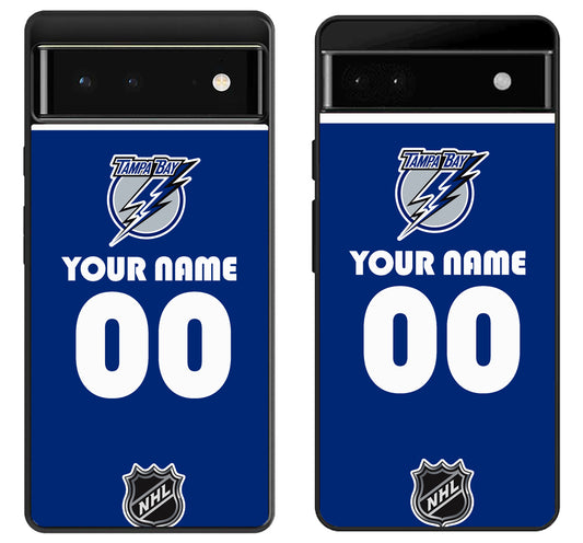 Custom Personalized Tampa Bay Lightning NHL Google Pixel 6 | 6A | 6 Pro Case