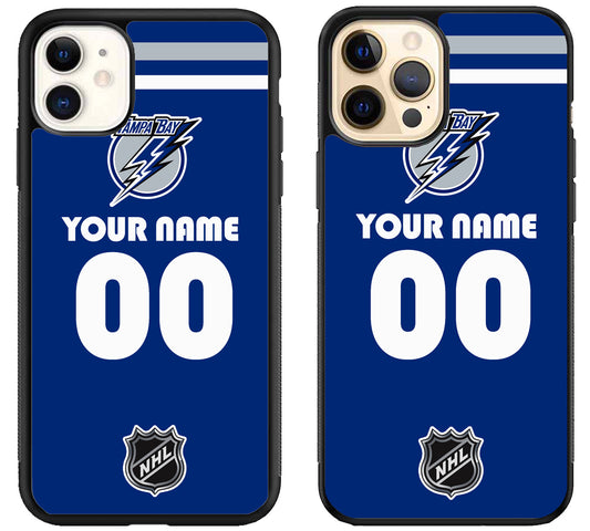 Custom Personalized Tampa Bay Lightning NHL iPhone 12 | 12 Mini | 12 Pro | 12 Pro Max Case