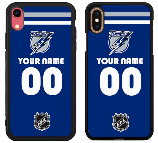 Custom Personalized Tampa Bay Lightning NHL iPhone X | Xs | Xr | Xs Max Case