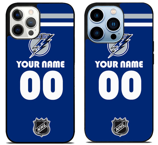 Custom Personalized Tampa Bay Lightning NHL iPhone 15 Pro | iPhone 15 Pro Max Case