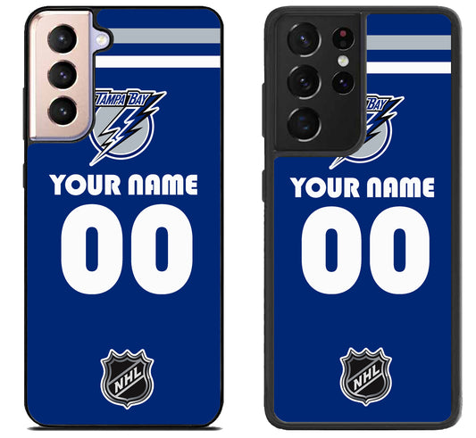 Custom Personalized Tampa Bay Lightning NHL Samsung Galaxy S21 | S21 FE | S21+ | S21 Ultra Case