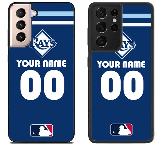 Custom Personalized Tampa Bay Rays MLB Samsung Galaxy S21 | S21 FE | S21+ | S21 Ultra Case