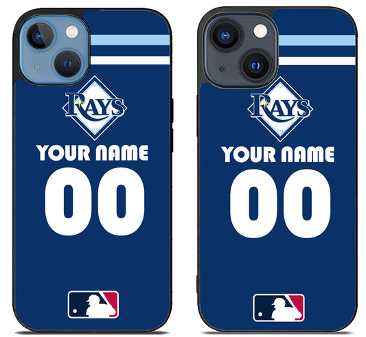 Custom Personalized Tampa Bay Rays MLB iPhone 15 | iPhone 15 Plus Case