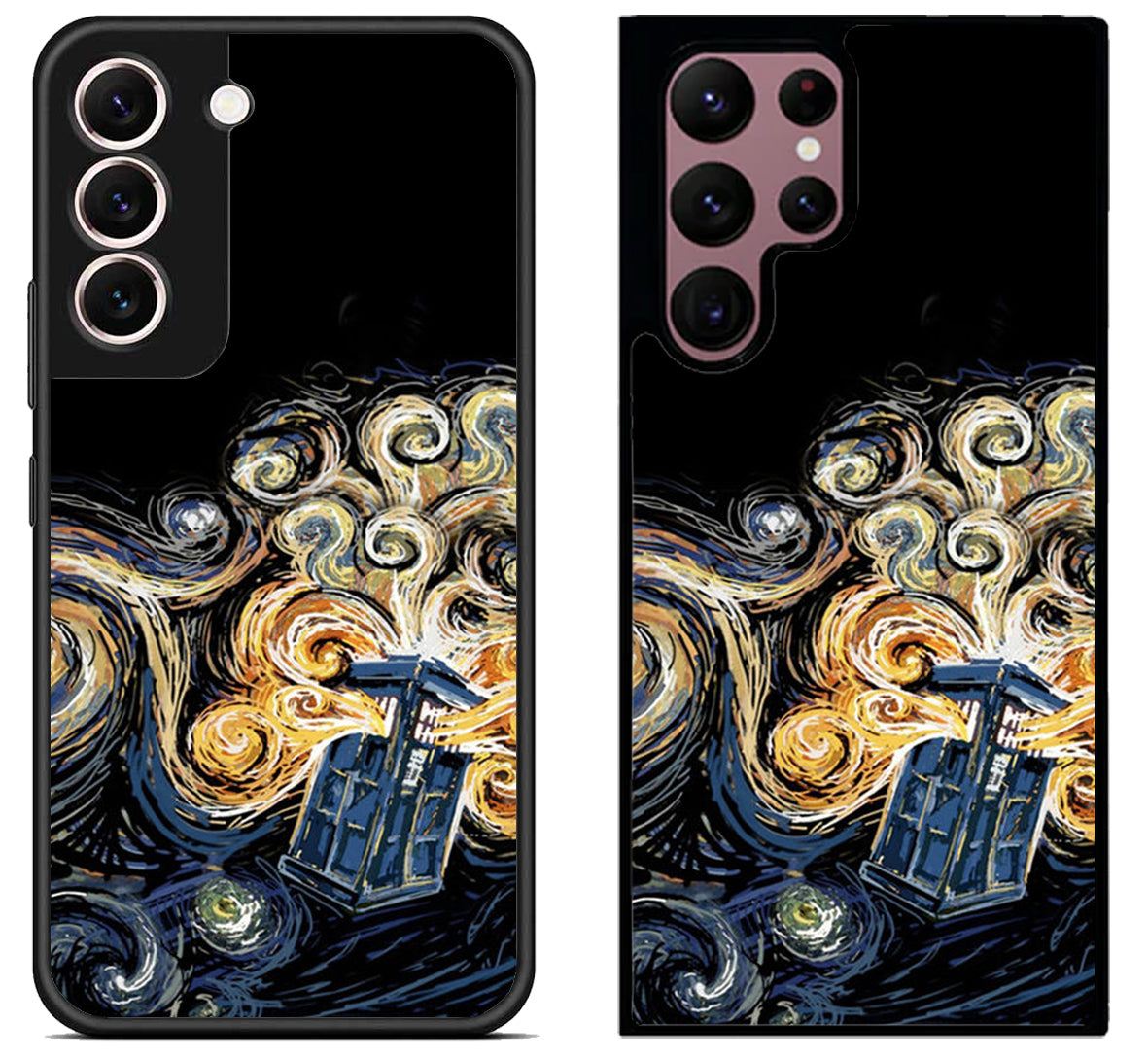 Tardis Van Gogh Doctor Who Samsung Galaxy S22 | S22+ | S22 Ultra Case
