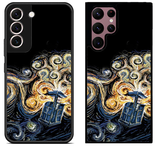 Tardis Van Gogh Doctor Who Samsung Galaxy S22 | S22+ | S22 Ultra Case