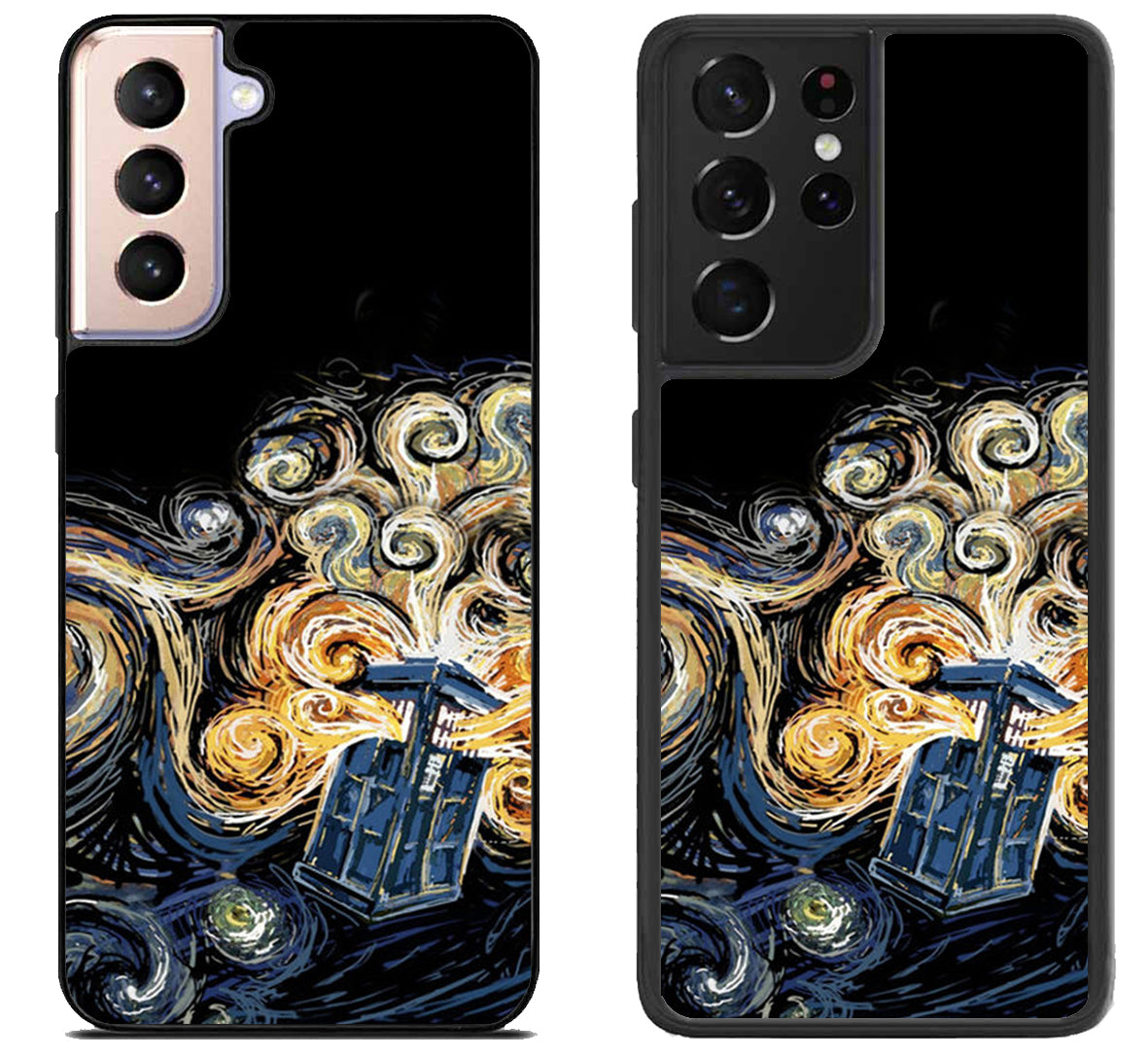 Tardis Van Gogh Doctor Who Samsung Galaxy S21 | S21 FE | S21+ | S21 Ultra Case