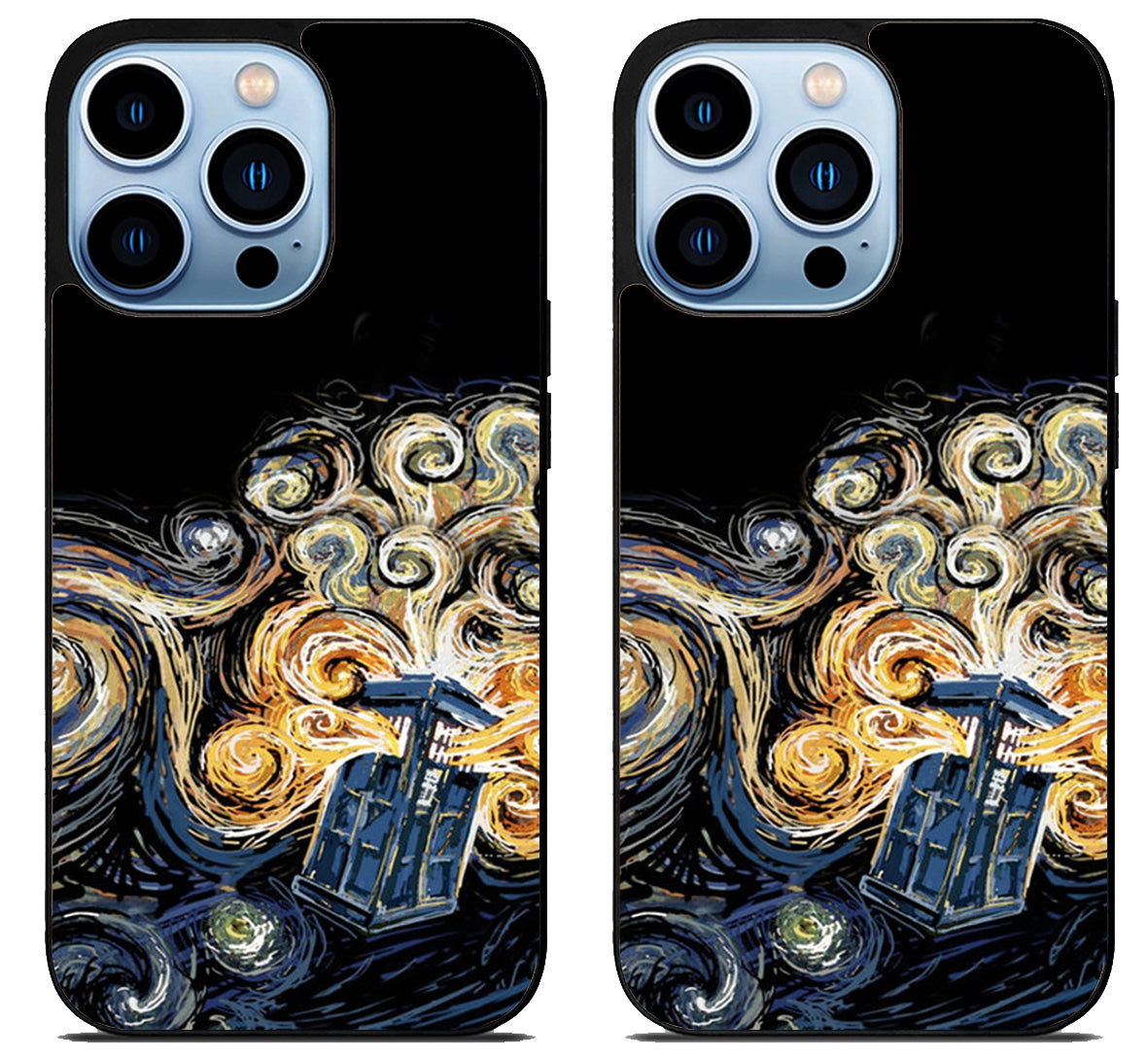 Tardis Van Gogh Doctor Who iPhone 15 Pro | iPhone 15 Pro Max Case