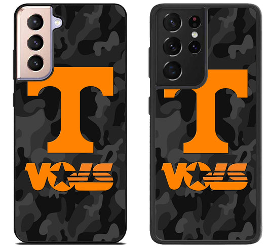 Tennessee Volunteers Black Camo Samsung Galaxy S21 | S21 FE | S21+ | S21 Ultra Case