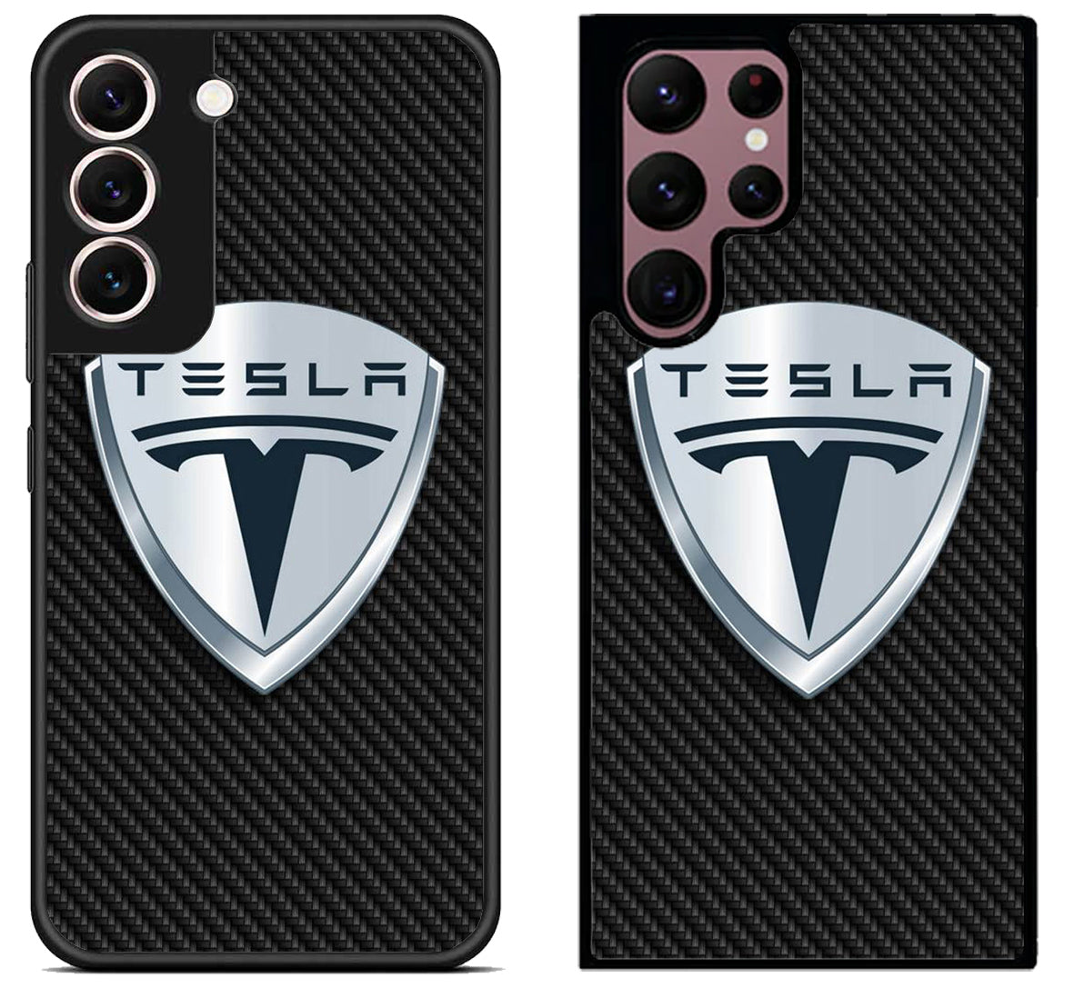 Tesla Logo Carbon Samsung Galaxy S22 | S22+ | S22 Ultra Case
