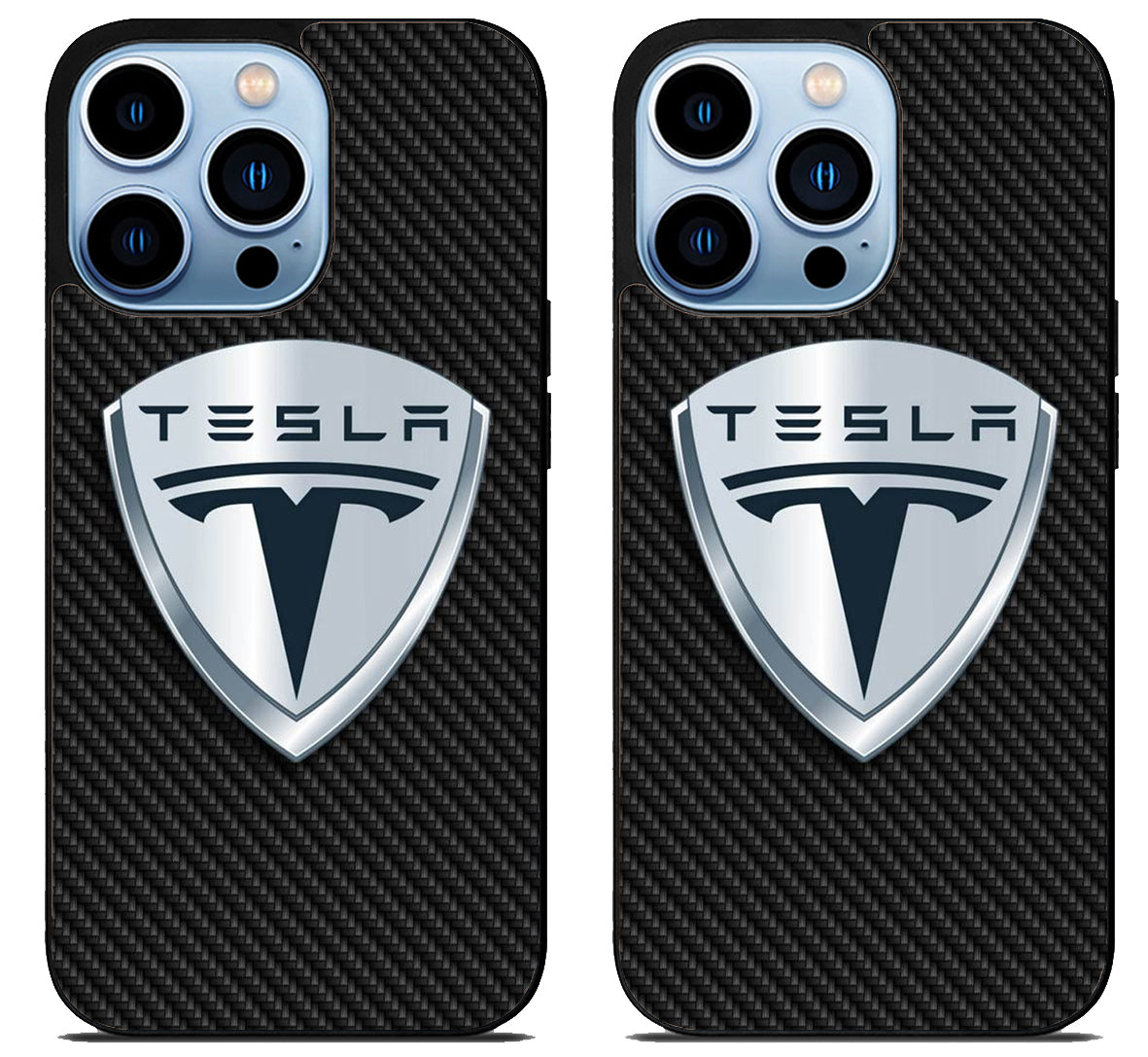 Tesla Logo Carbon iPhone 15 Pro | iPhone 15 Pro Max Case