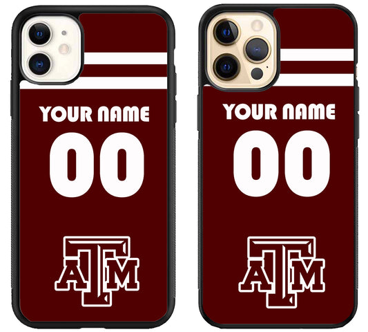 Custom Personalized Texas A&M Aggies iPhone 12 | 12 Mini | 12 Pro | 12 Pro Max Case