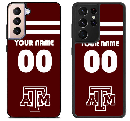 Custom Personalized Texas A&M Aggies Samsung Galaxy S21 | S21 FE | S21+ | S21 Ultra Case