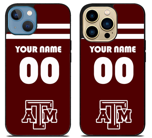 Custom Personalized Texas A&M Aggies iPhone 14 | 14 Plus | 14 Pro | 14 Pro Max Case