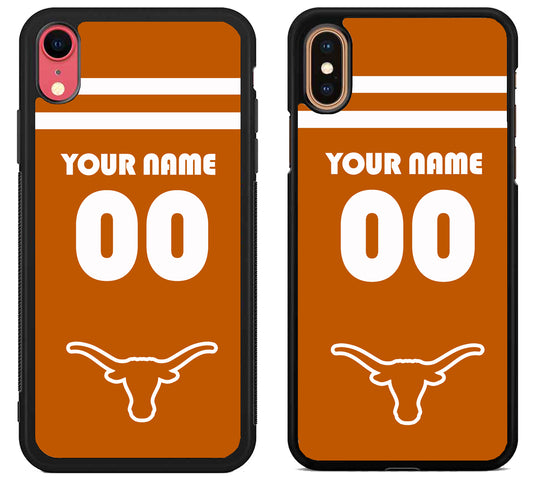 Custom Personalized Texas Longhorns iPhone X | Xs | Xr | Xs Max Case